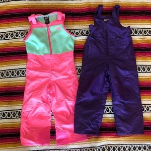 The North Face girls 4t snow bibs